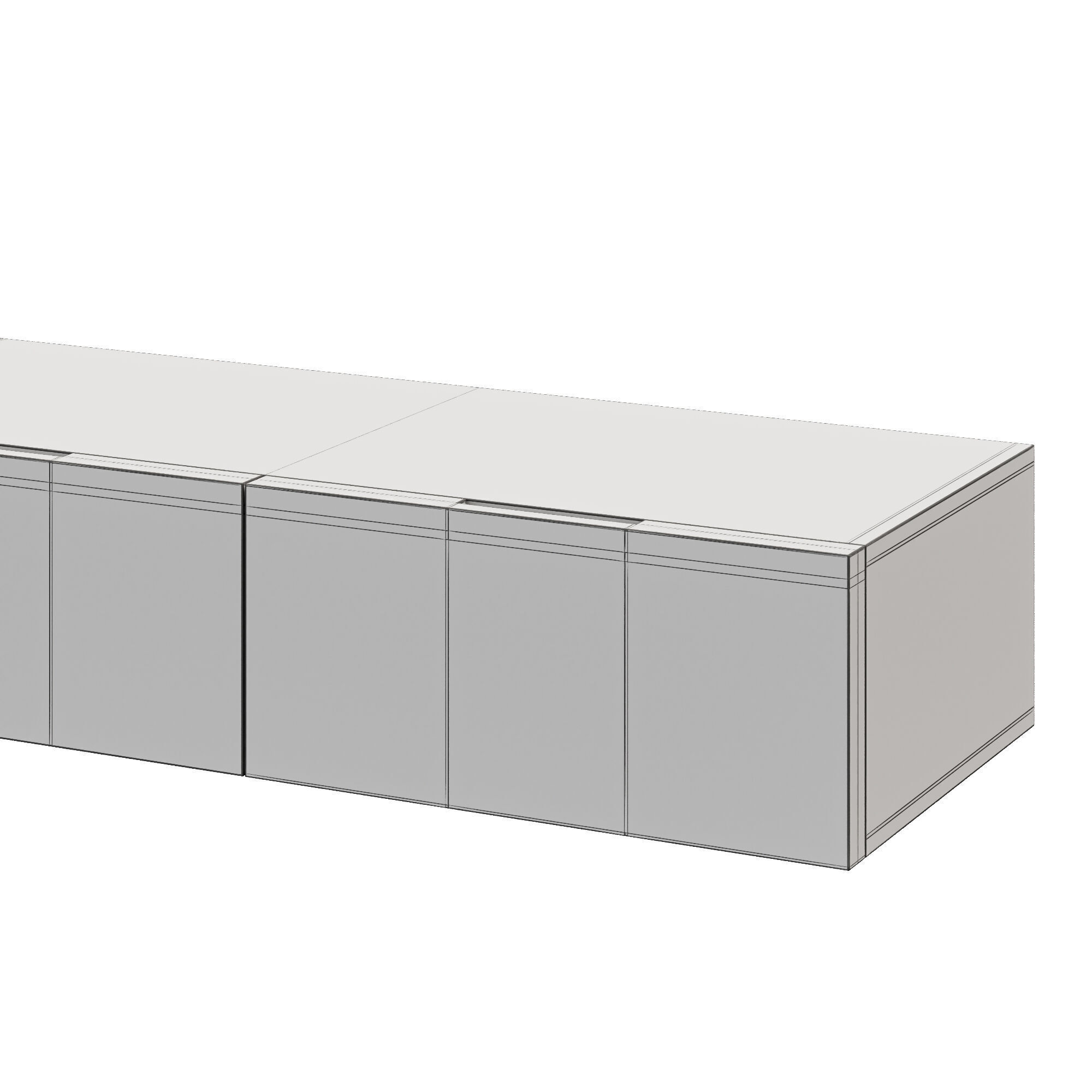 Flin nightstand by Lema 3D model_17