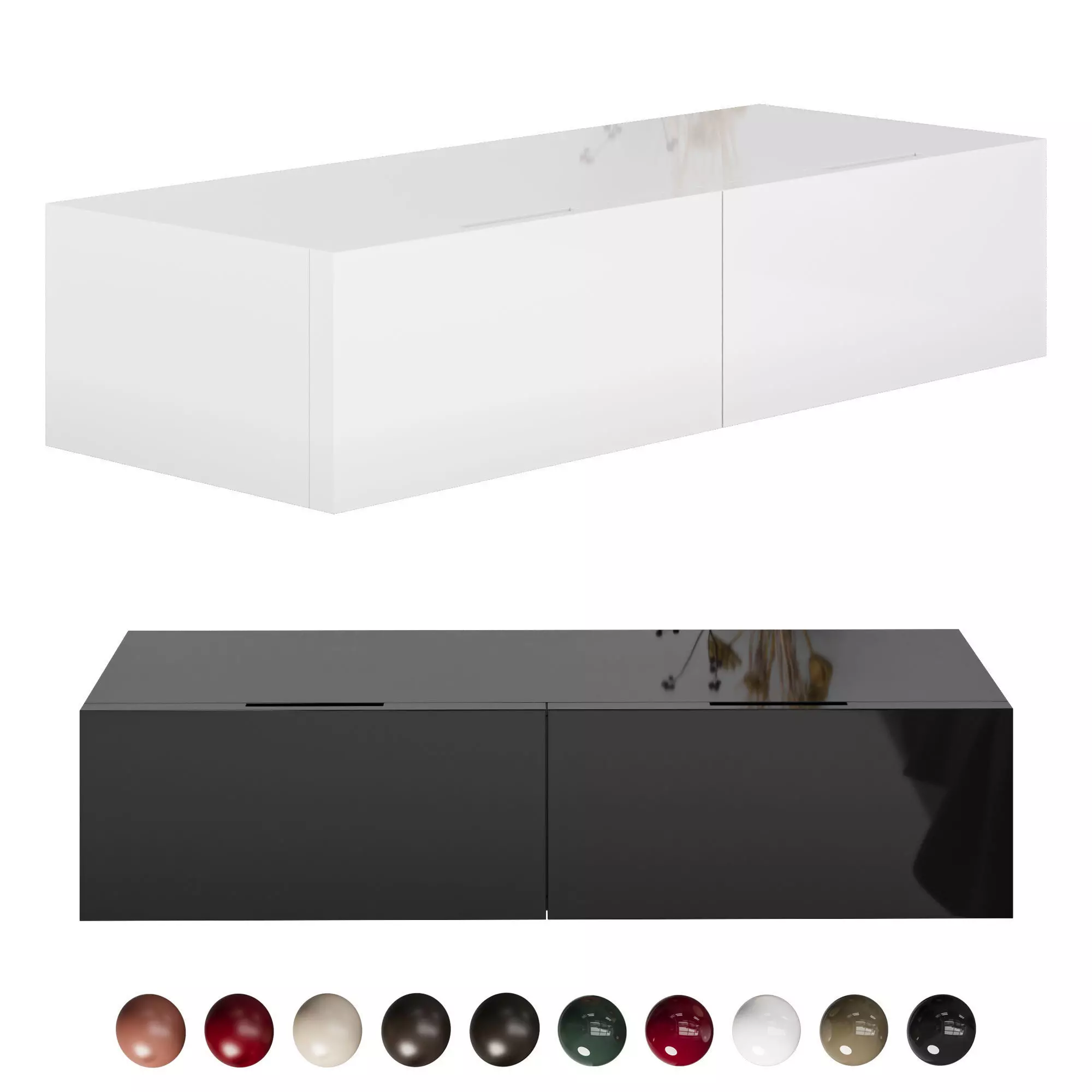 Flin nightstand by Lema 3D model_0