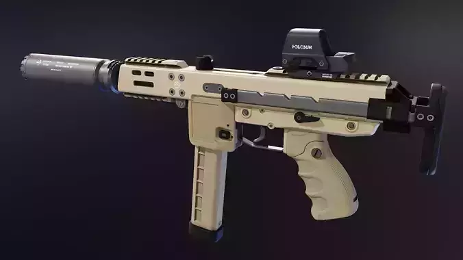 BT KH9 SMG Low-poly 3D model