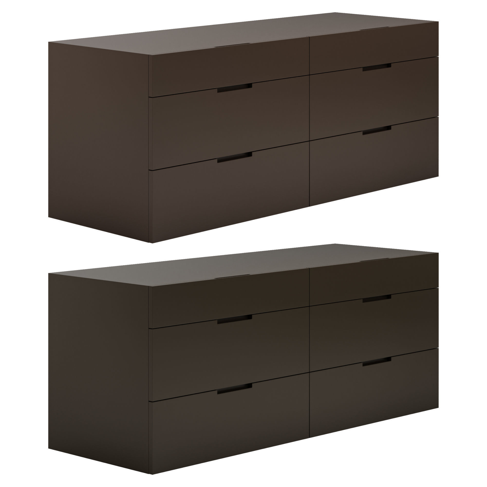 Flin set of drawers and bedside tables by Lemamobili 3D Model Collection_14