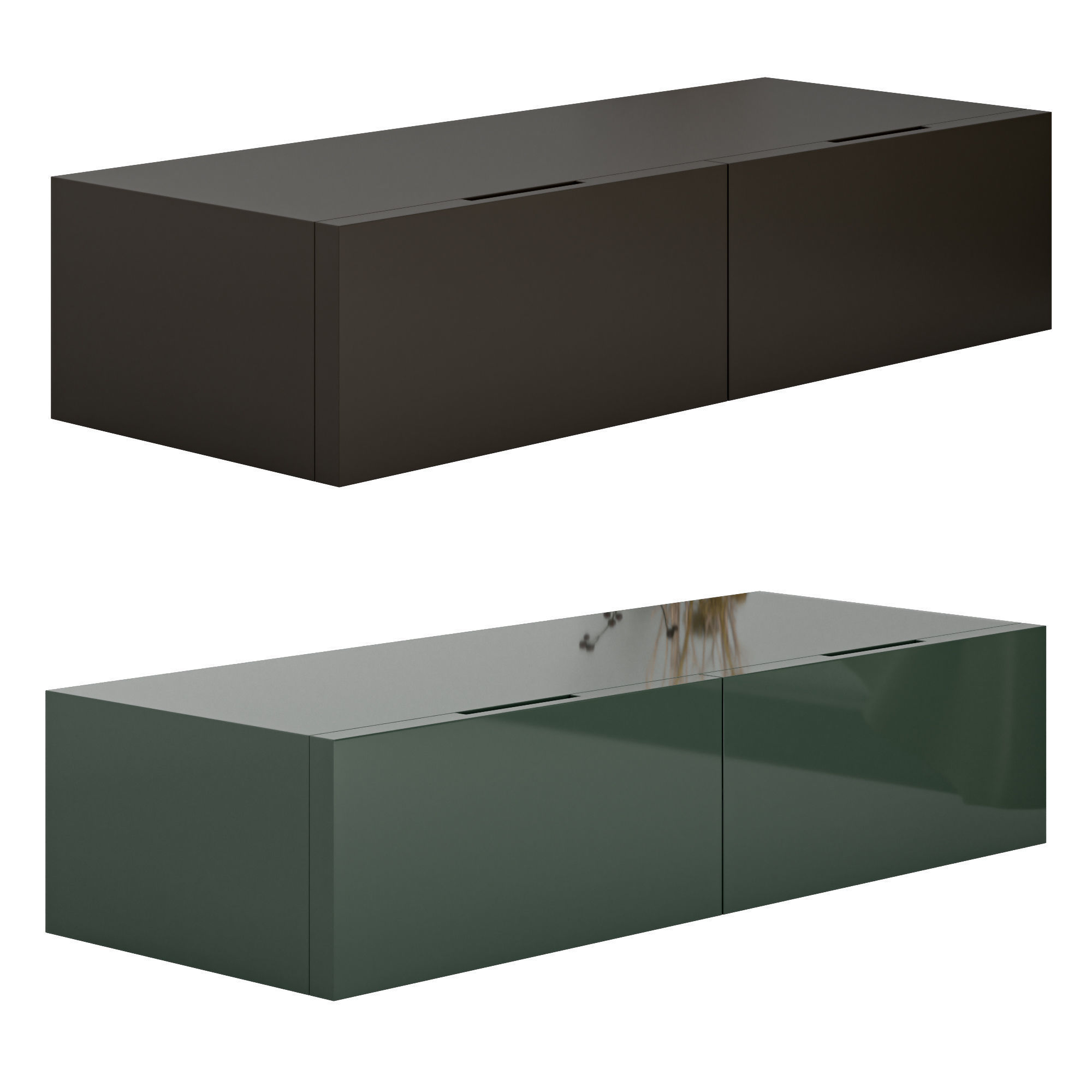 Flin set of drawers and bedside tables by Lemamobili 3D Model Collection_8