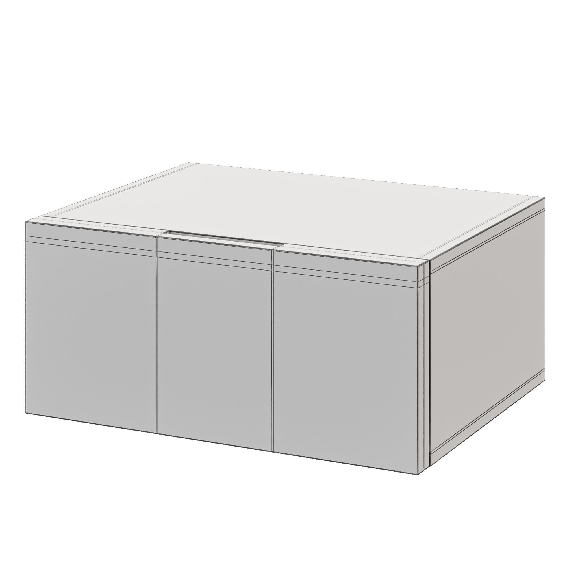 Flin set of drawers and bedside tables by Lemamobili 3D Model Collection_27