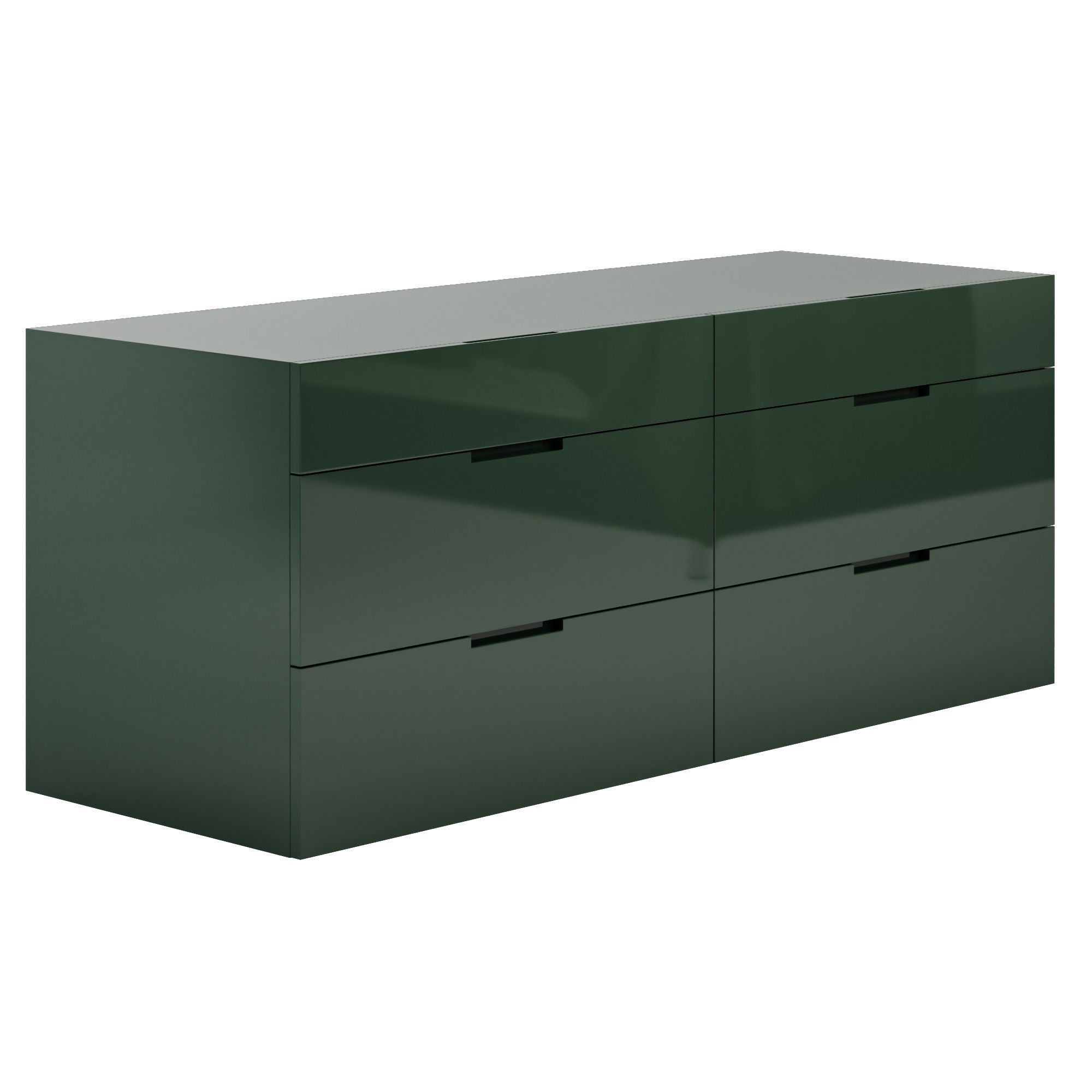 Flin set of drawers and bedside tables by Lemamobili 3D Model Collection_19