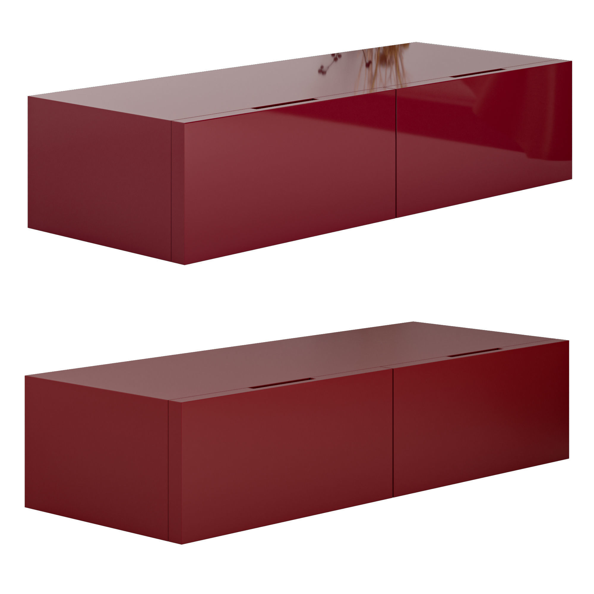 Flin set of drawers and bedside tables by Lemamobili 3D Model Collection_6