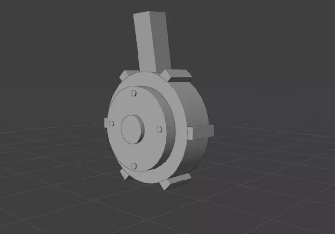 Glock50rdDrumMag 3D model_0