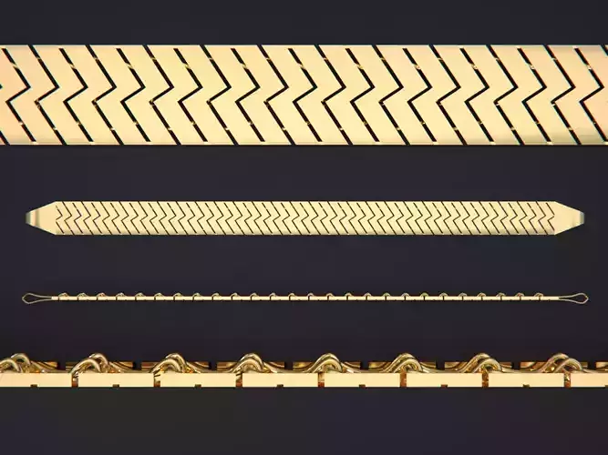 Gold Chain Bracelet-10MM