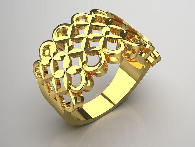 gold ring gr0103 3D print model