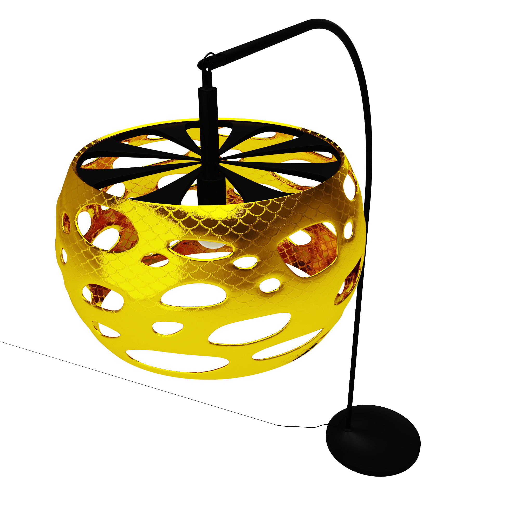 Floor lamp 3D model_2
