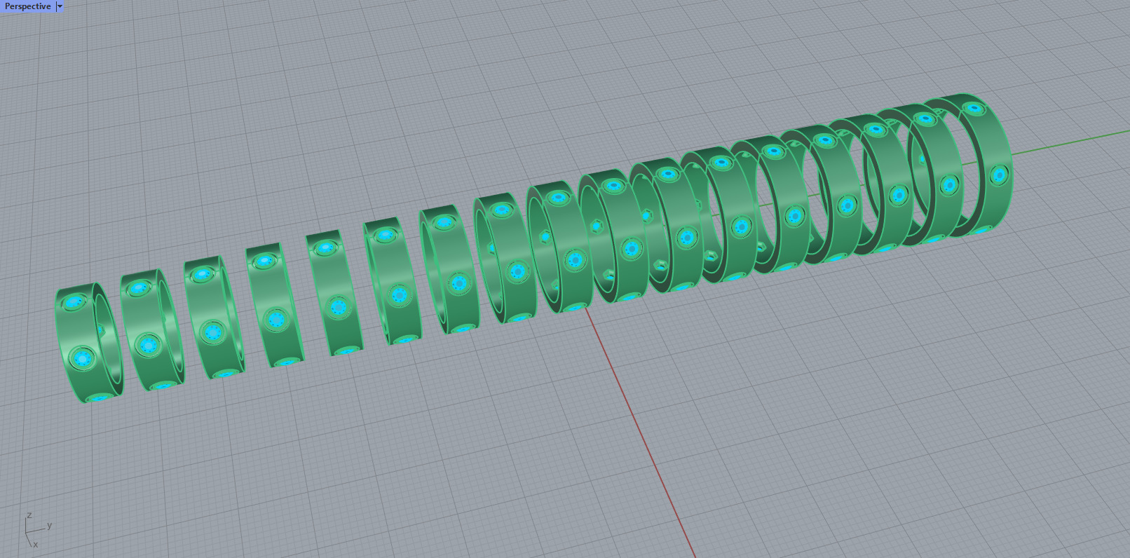 Diamond Screw Ring 3D print model_20