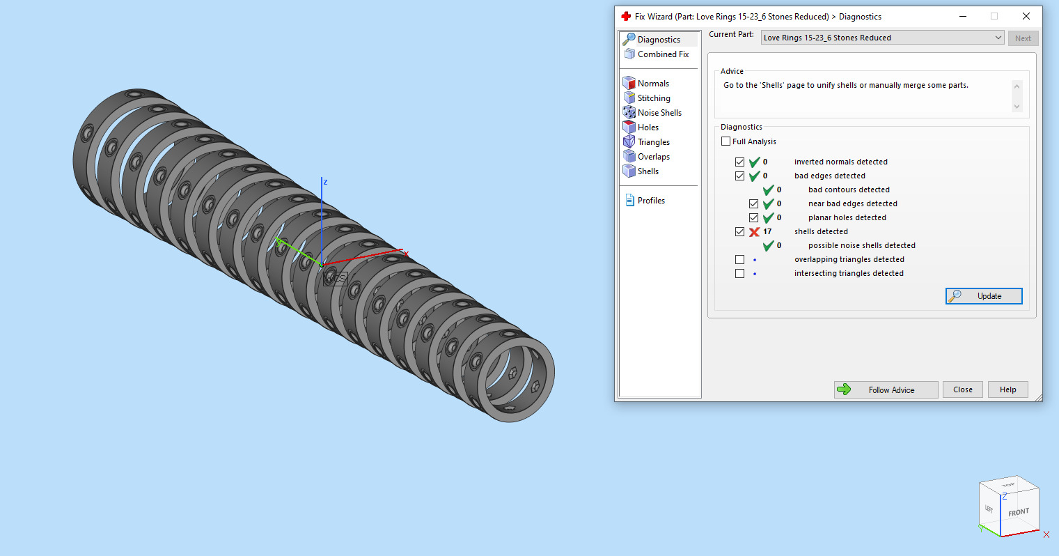 Diamond Screw Ring 3D print model_24