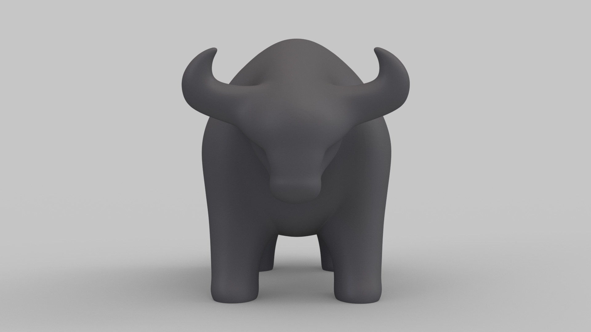 Bull Figurine 3D print model_2