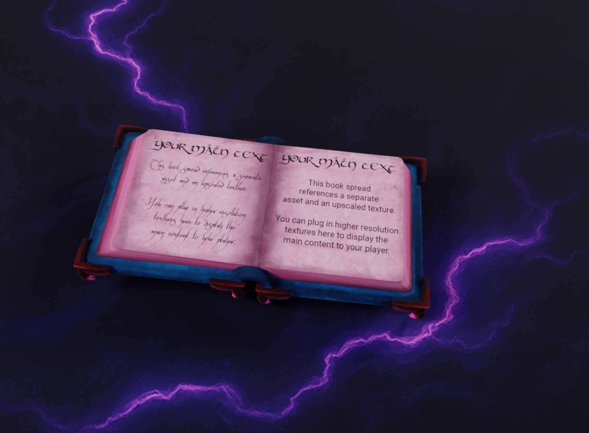 Lowpoly Stylized Spellbook Pack - Animated GameReady Low-poly 3D model_10