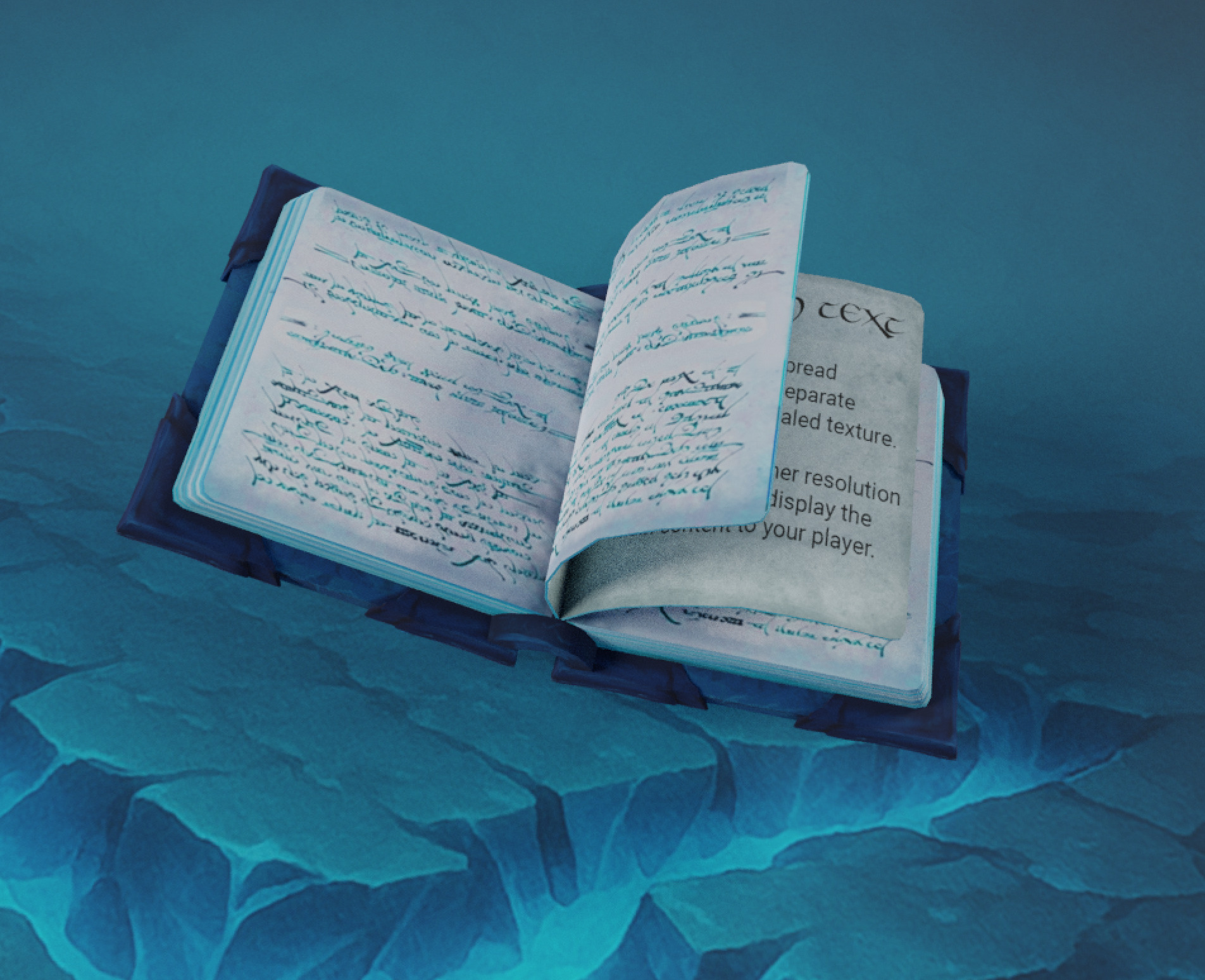 Lowpoly Stylized Spellbook Pack - Animated GameReady Low-poly 3D model_11