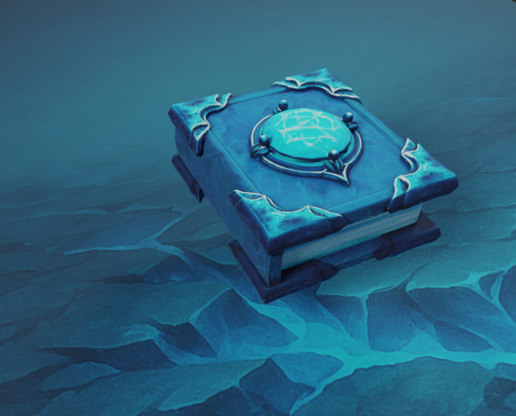 Lowpoly Stylized Spellbook Pack - Animated GameReady Low-poly 3D model_9