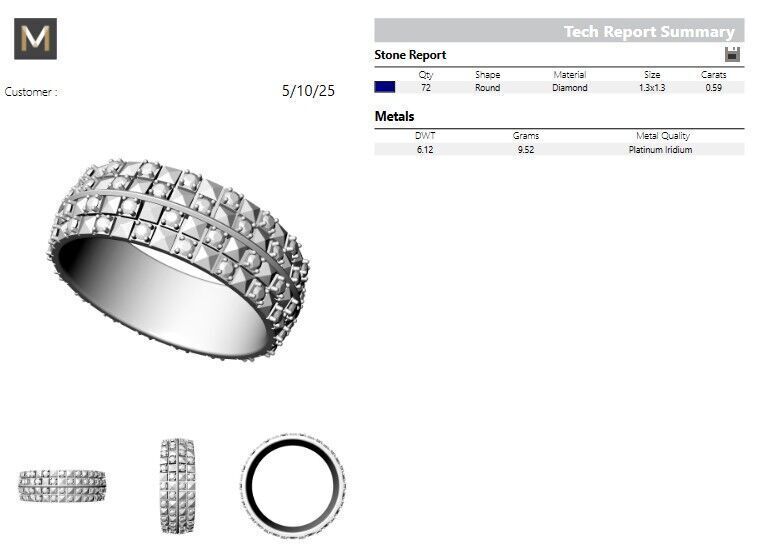 Ring-Pyramid-Ri-0015 3D print model_2