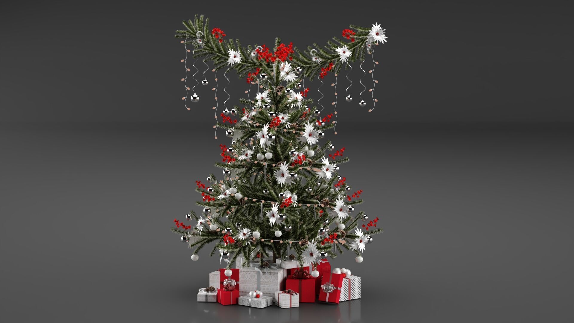 Christmas Tree 3D model_12