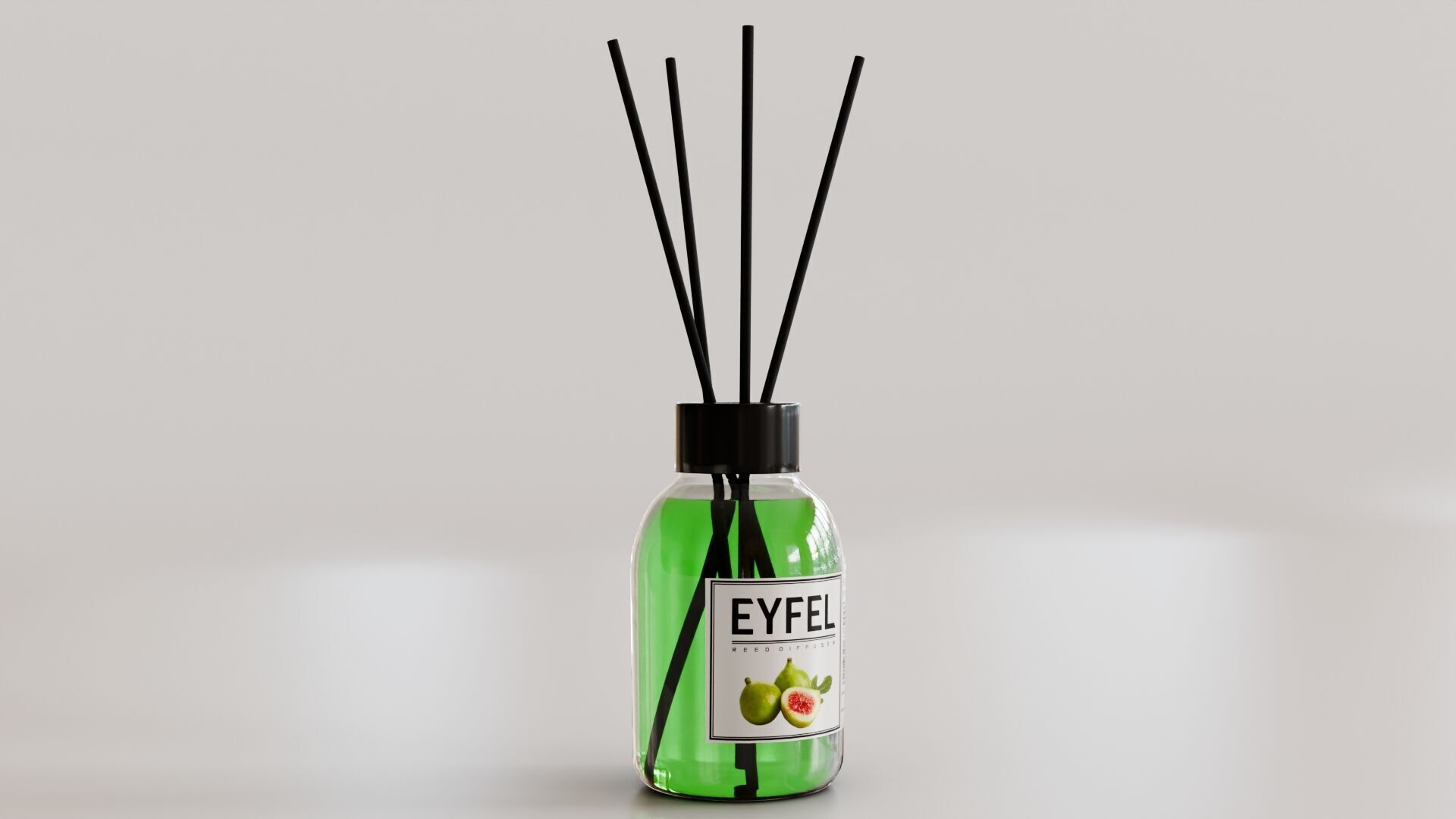 Eyfel Perfume Reed Diffuser Fig Low-poly 3D model_2