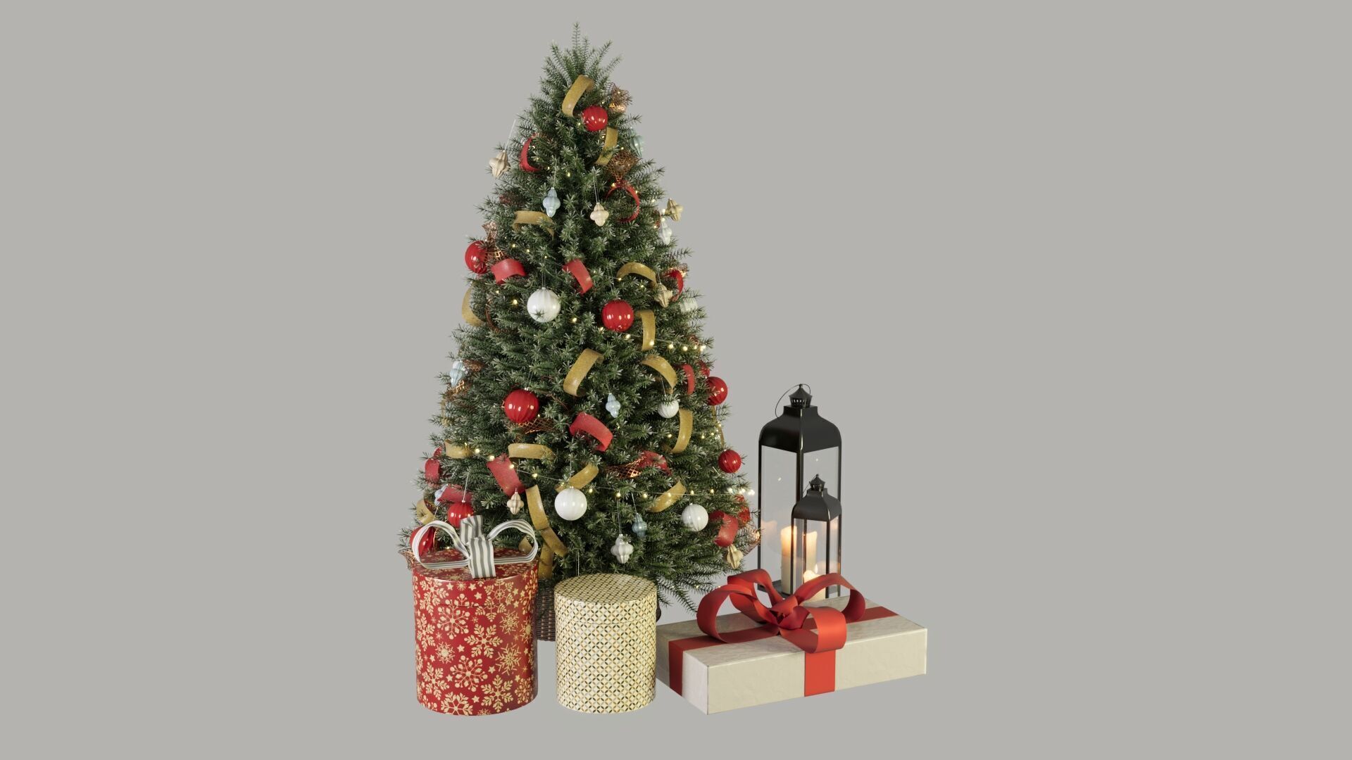 Christmas Set 3D model_3