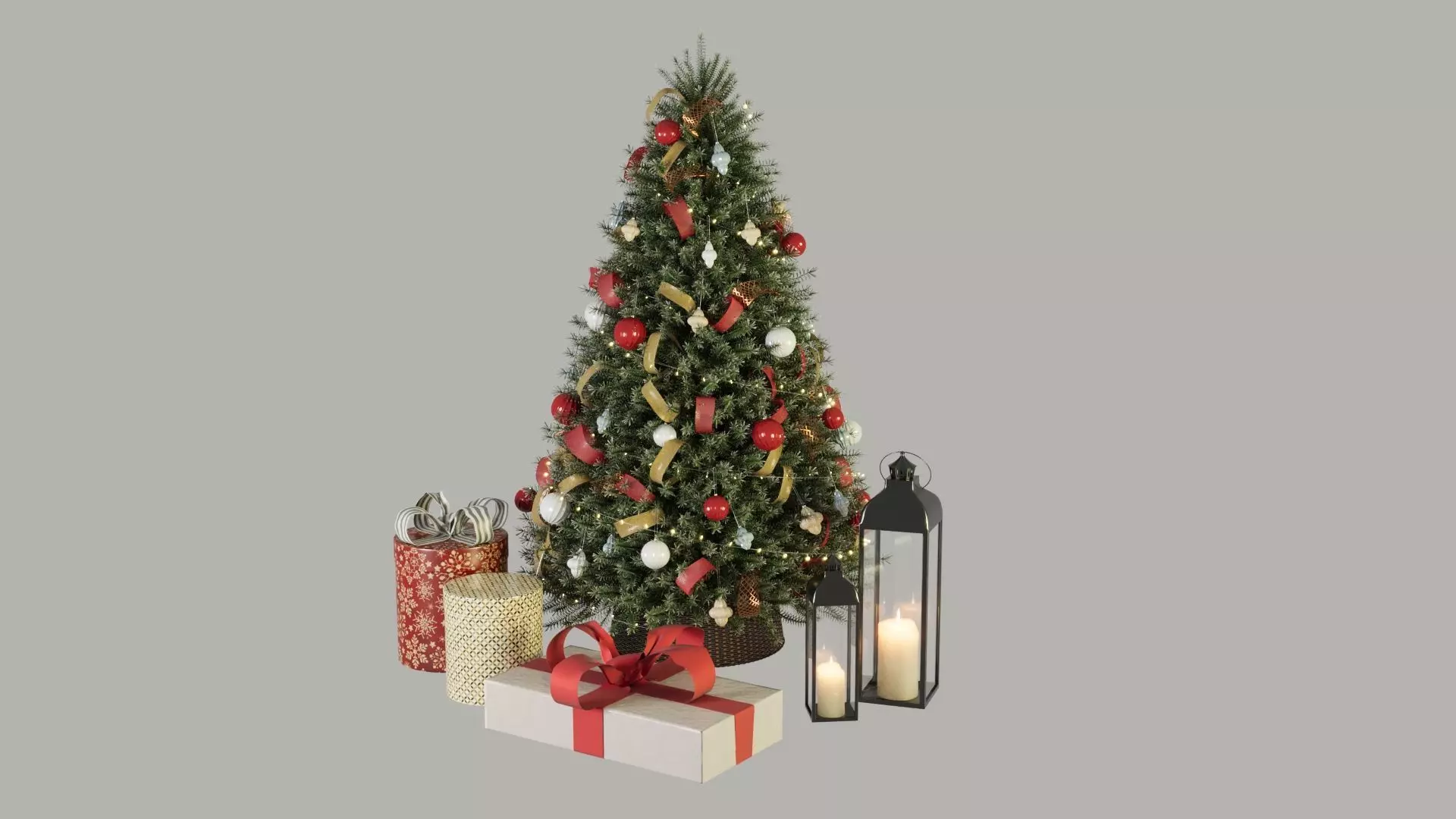 Christmas Set 3D model_0