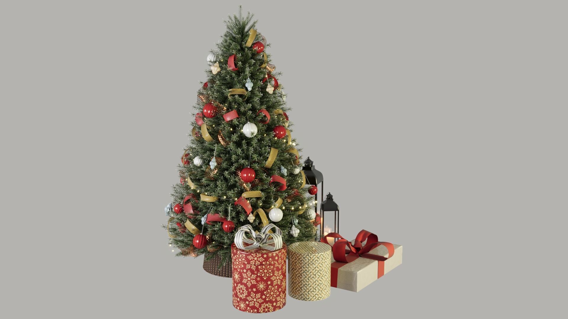 Christmas Set 3D model_4