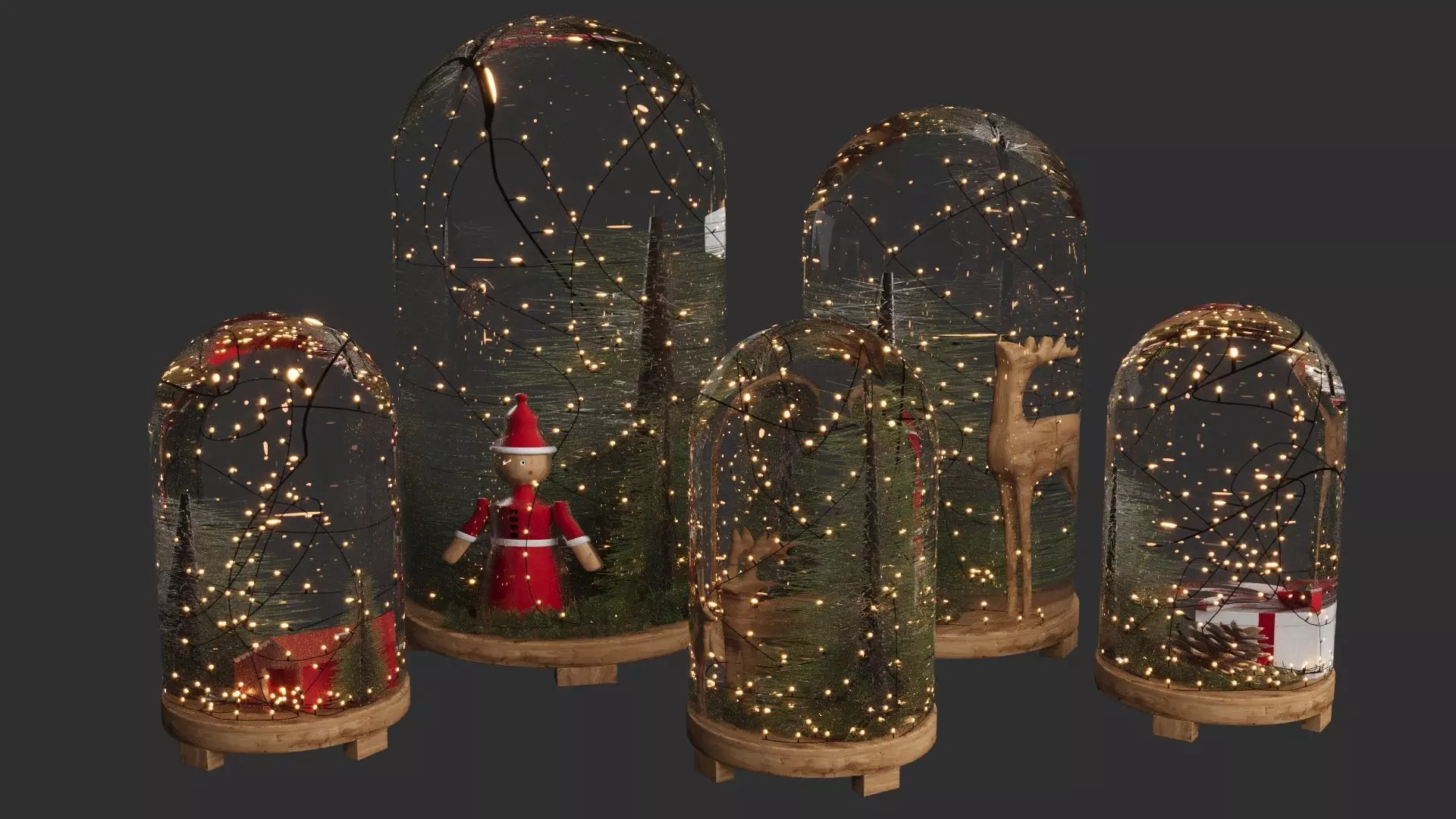 Christmas Set 3D model_0