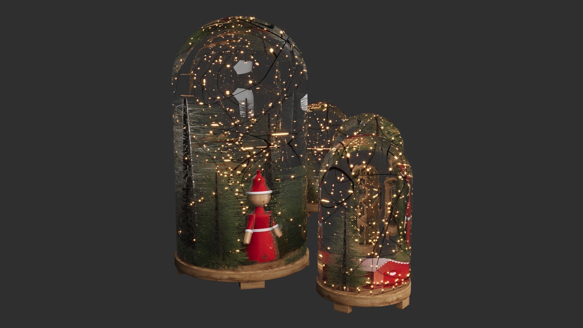 Christmas Set 3D model_4