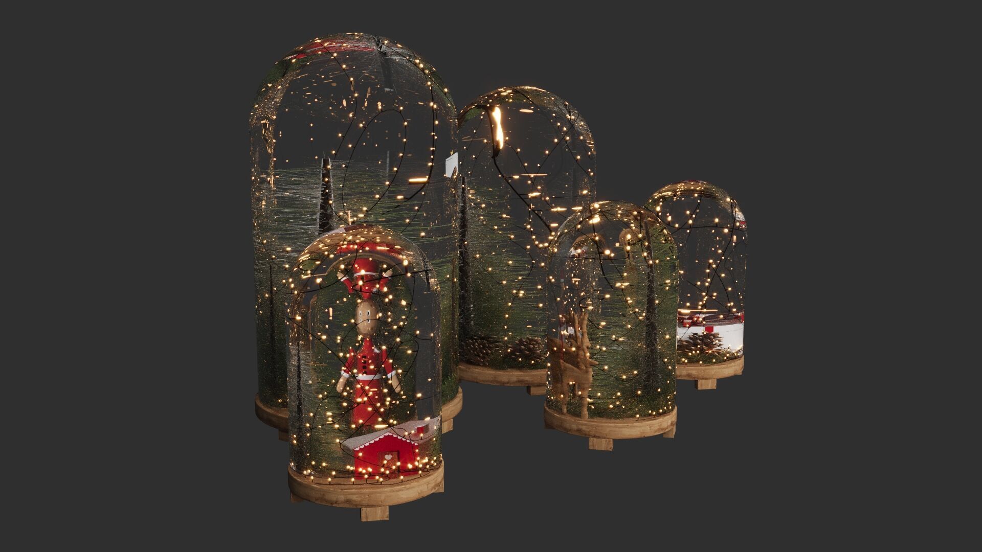 Christmas Set 3D model_2