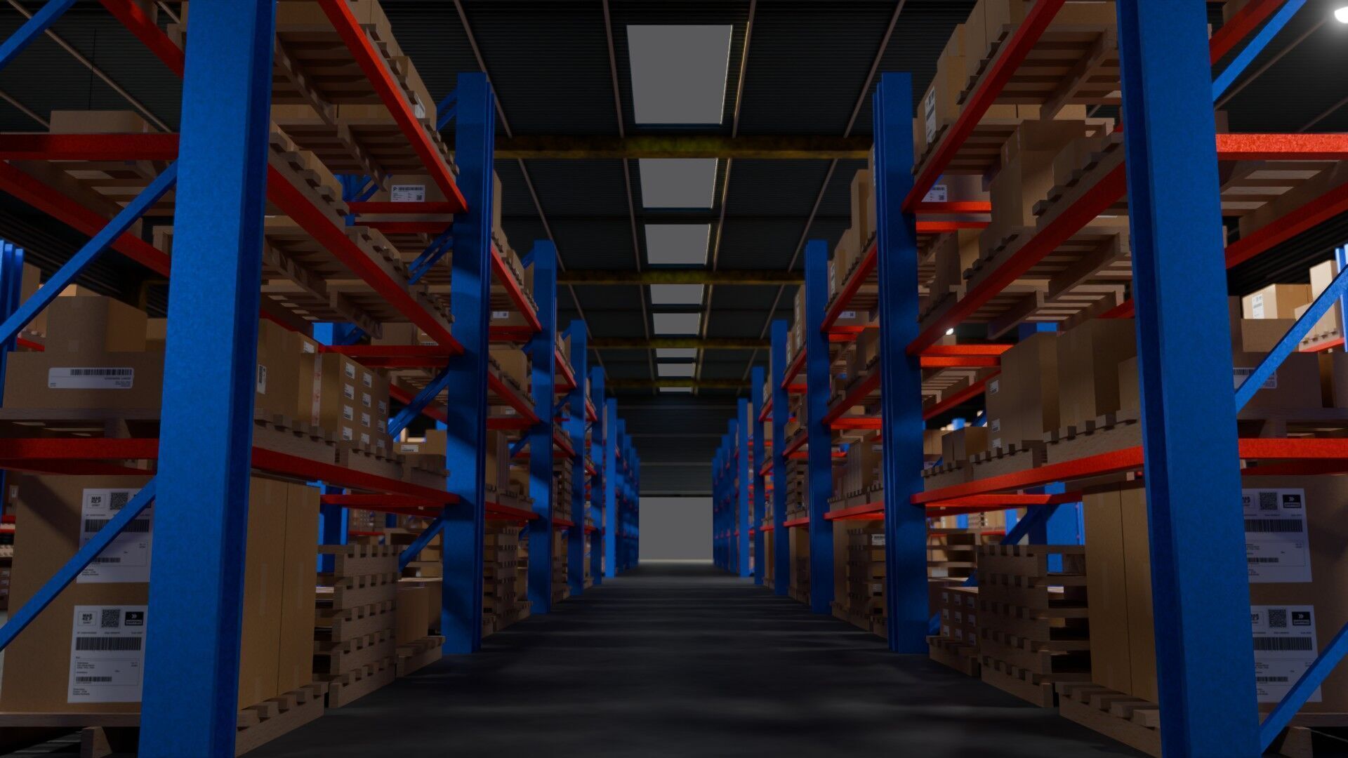 Ware House - Game Ready - PBR Low-poly 3D model_7