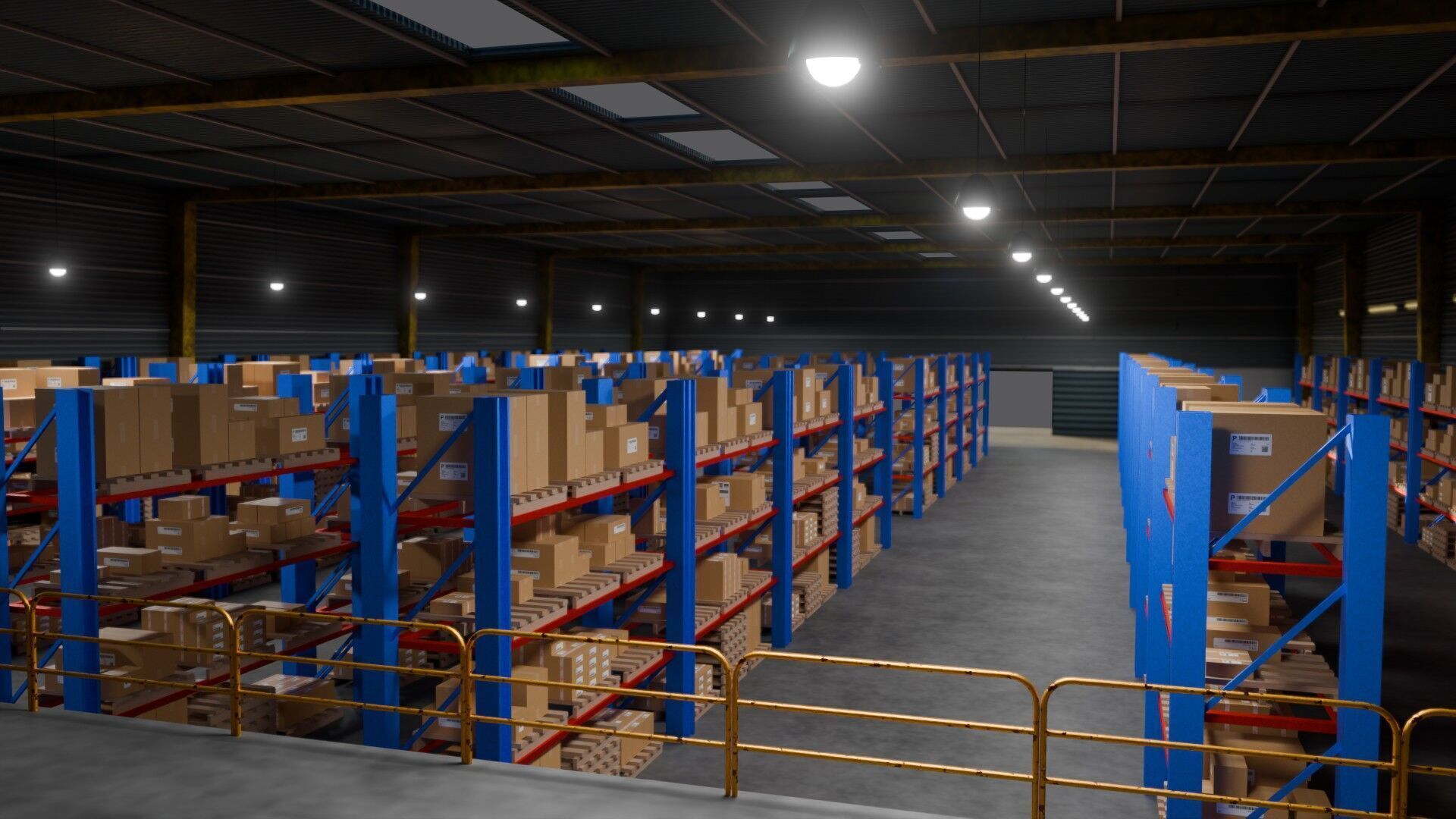 Ware House - Game Ready - PBR Low-poly 3D model_6