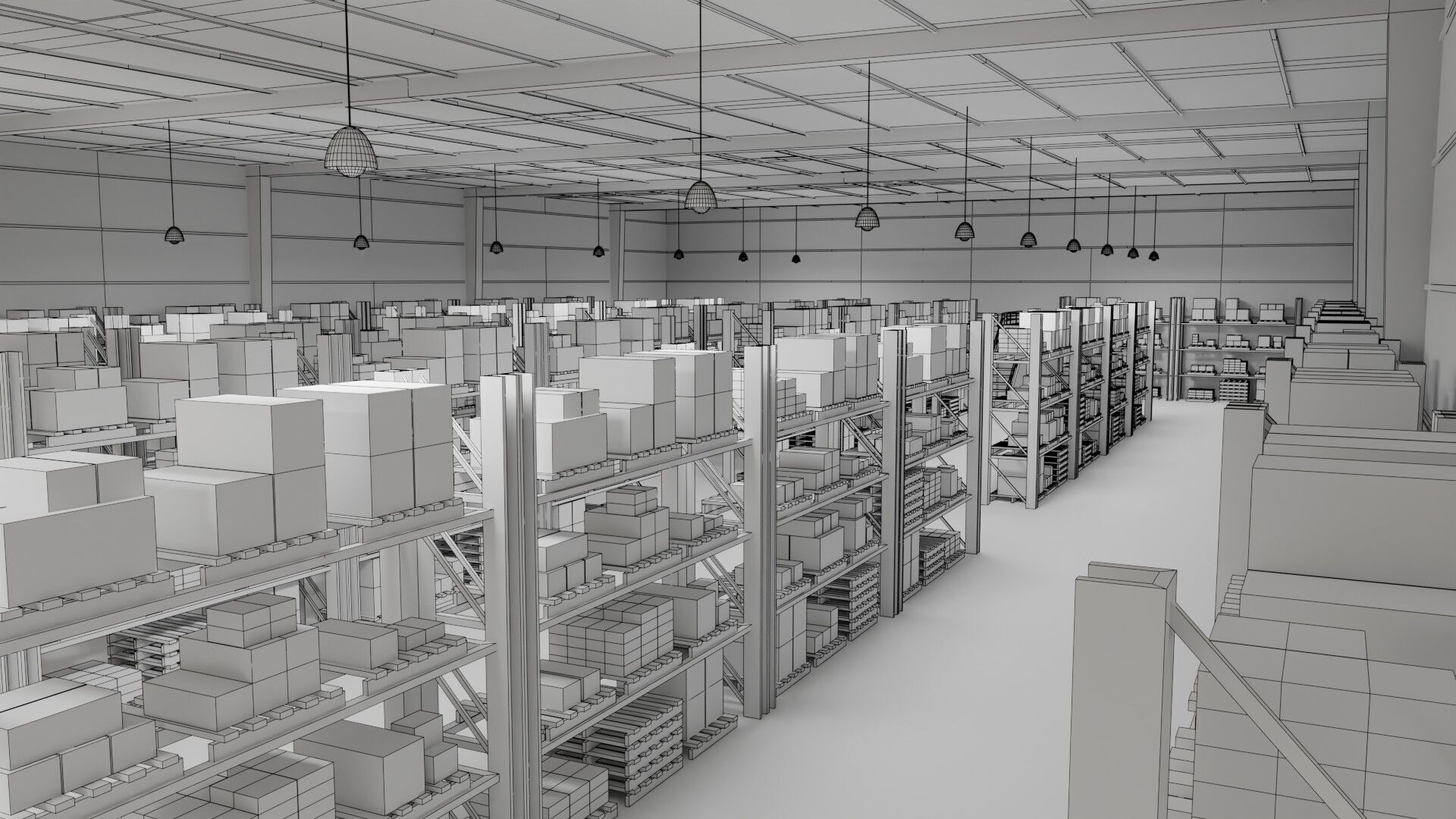 Ware House - Game Ready - PBR Low-poly 3D model_17