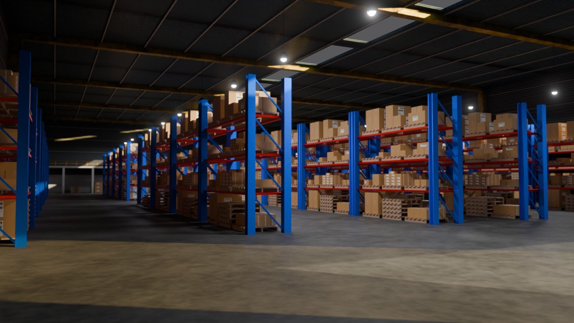 Ware House - Game Ready - PBR Low-poly 3D model_2