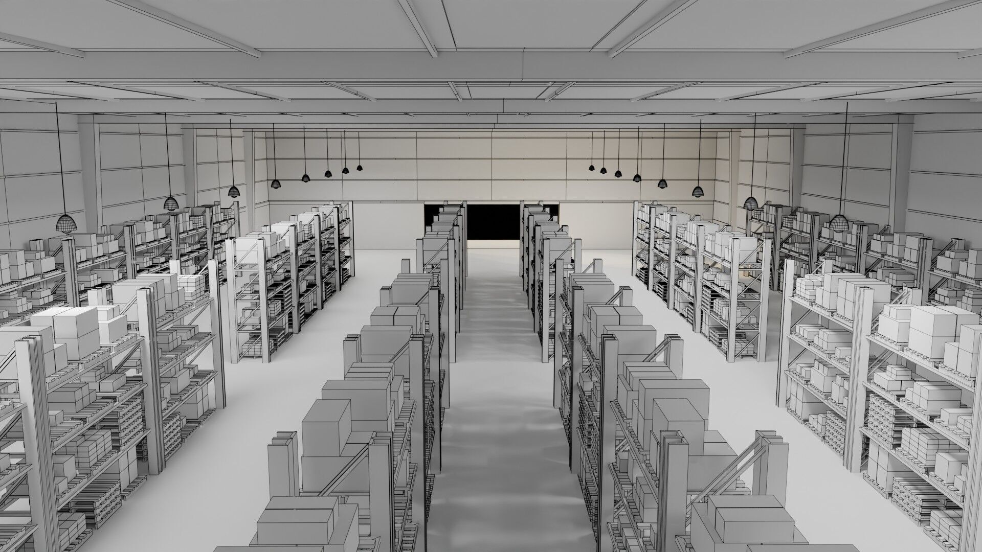 Ware House - Game Ready - PBR Low-poly 3D model_21