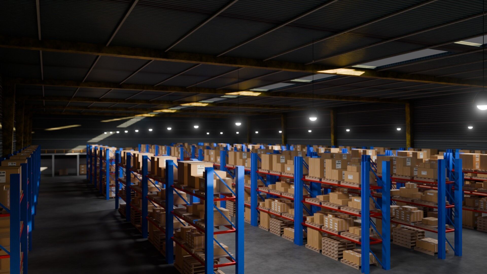 Ware House - Game Ready - PBR Low-poly 3D model_1