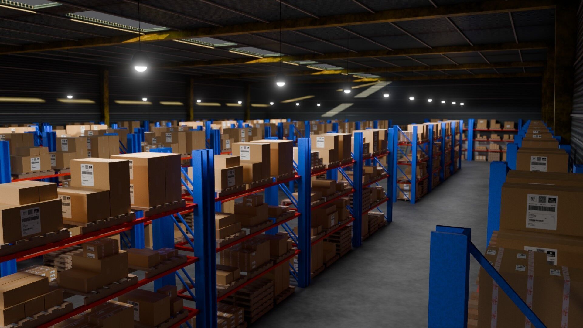 Ware House - Game Ready - PBR Low-poly 3D model_5