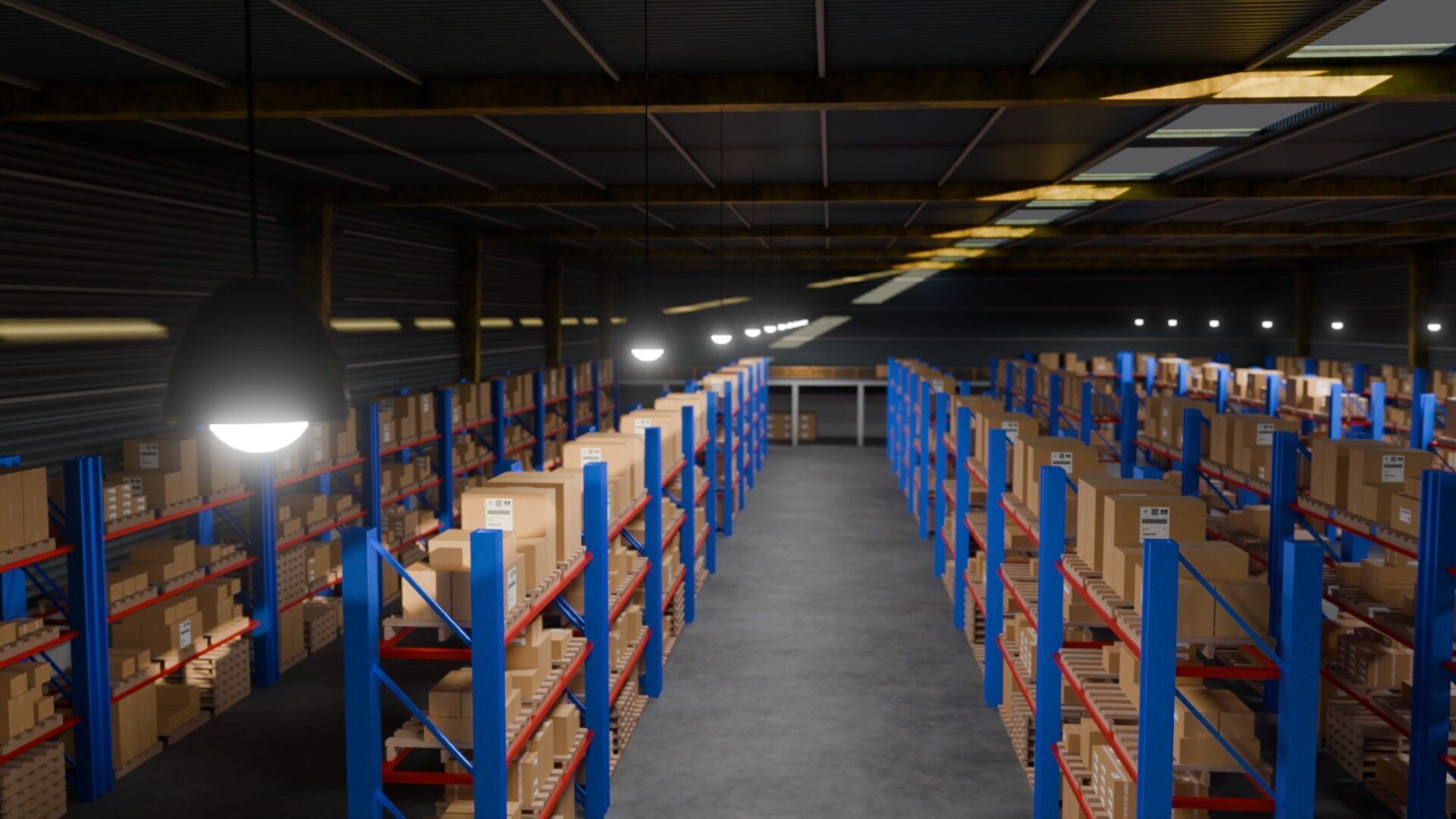 Ware House - Game Ready - PBR Low-poly 3D model_8