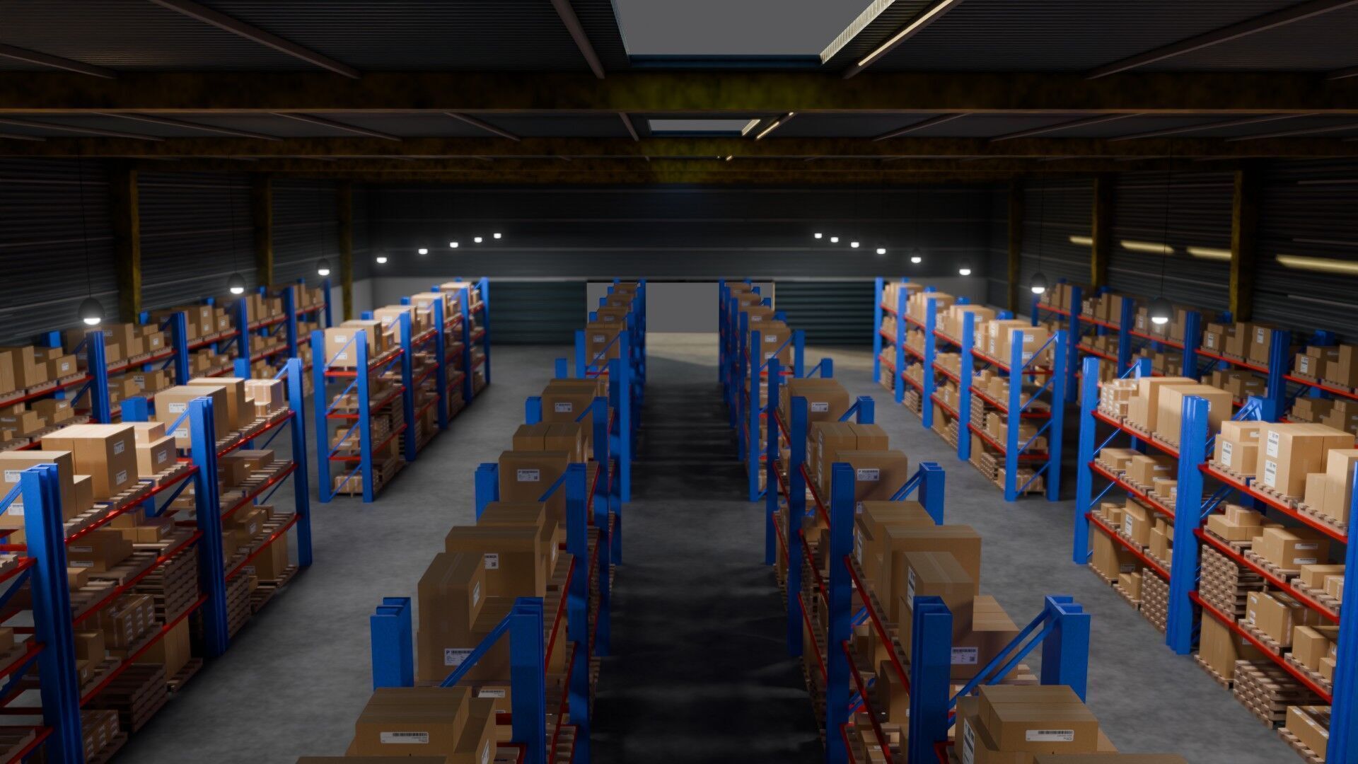 Ware House - Game Ready - PBR Low-poly 3D model_9