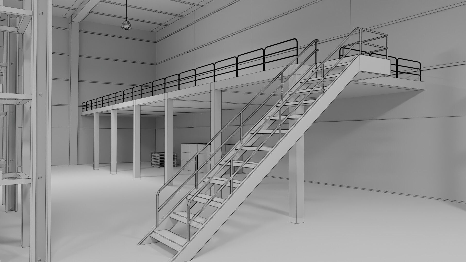 Ware House - Game Ready - PBR Low-poly 3D model_22