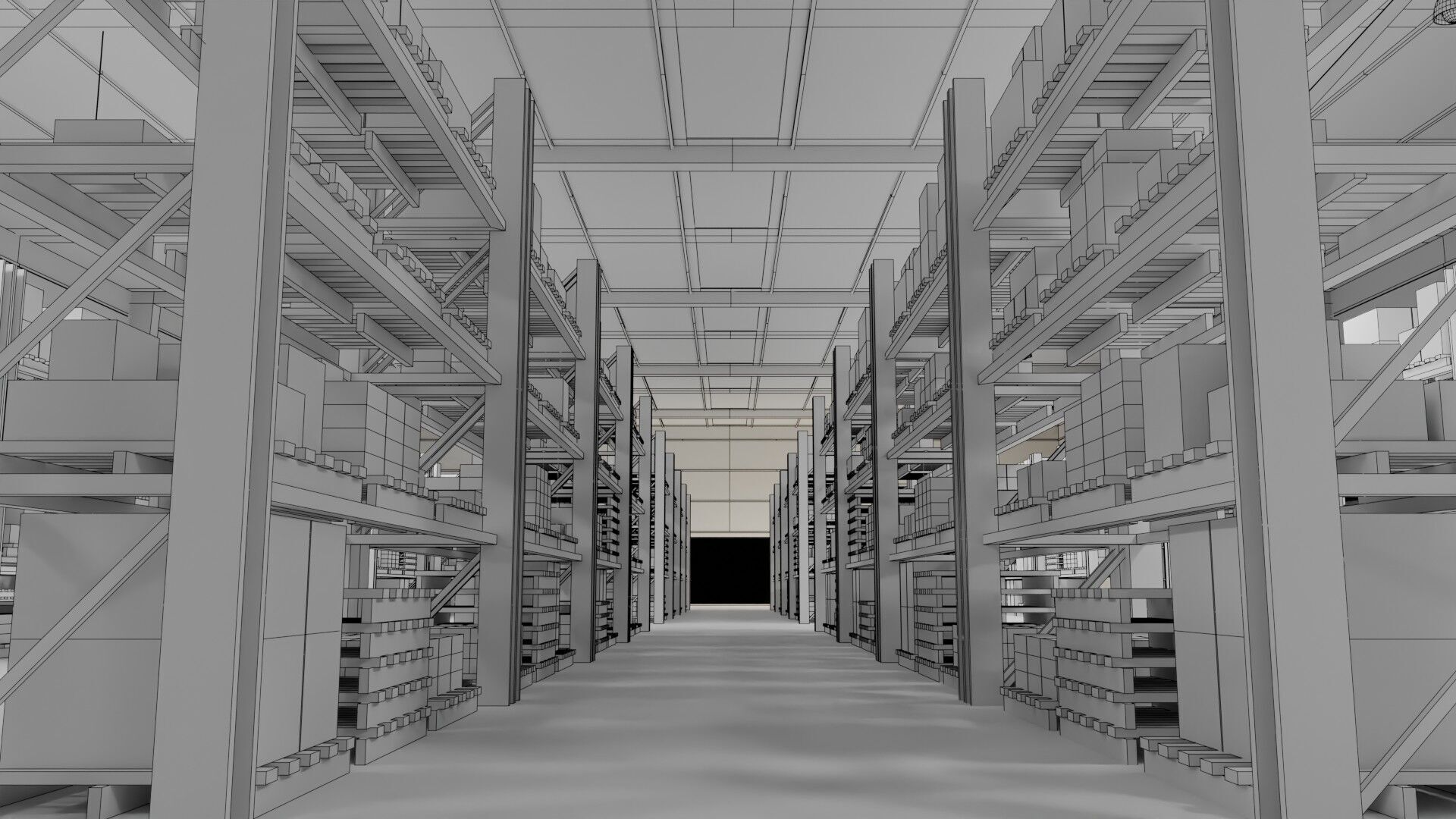 Ware House - Game Ready - PBR Low-poly 3D model_19