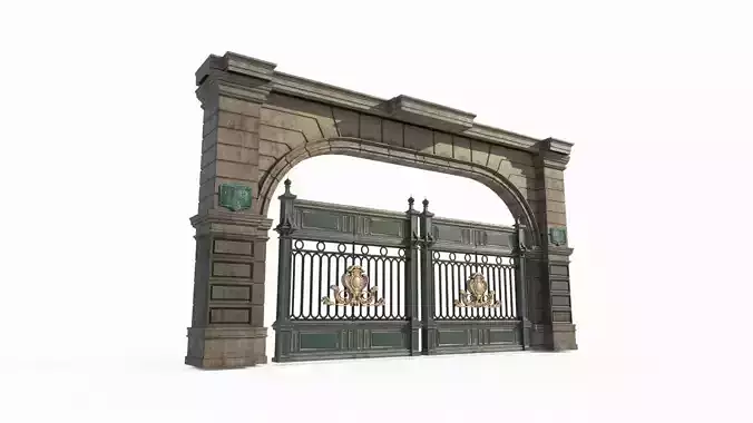 Classical architecture gate iron gate