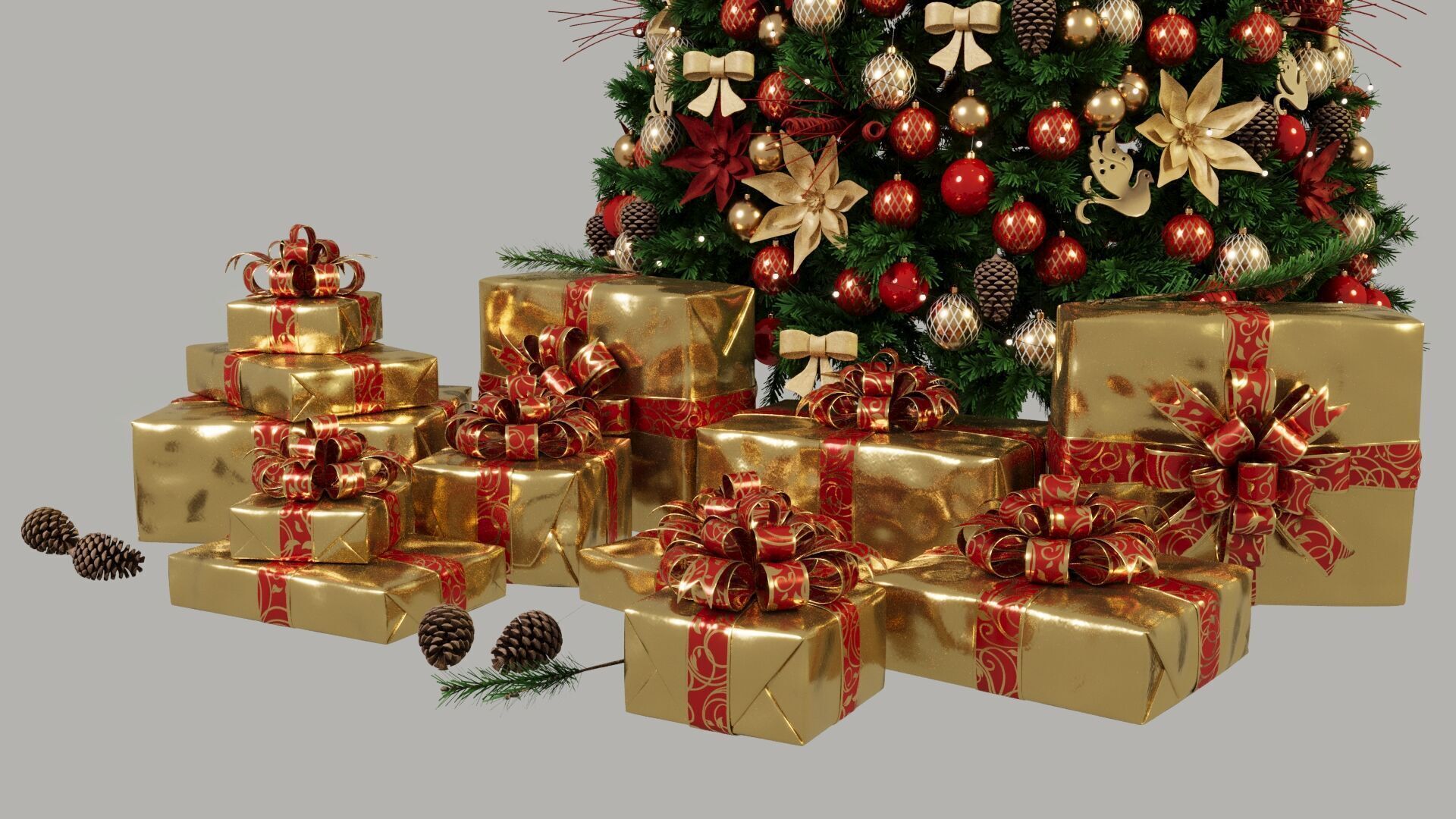 Christmas Tree 3D model_8