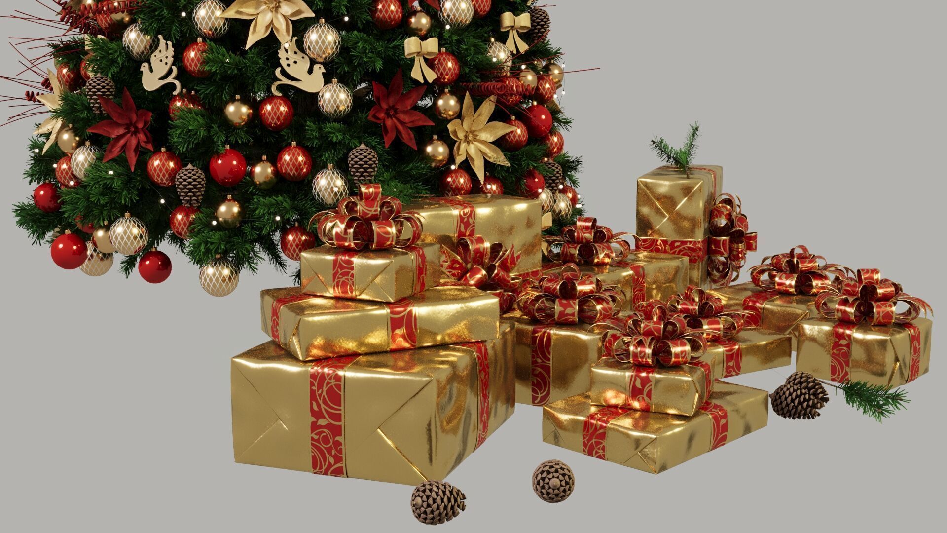 Christmas Tree 3D model_7
