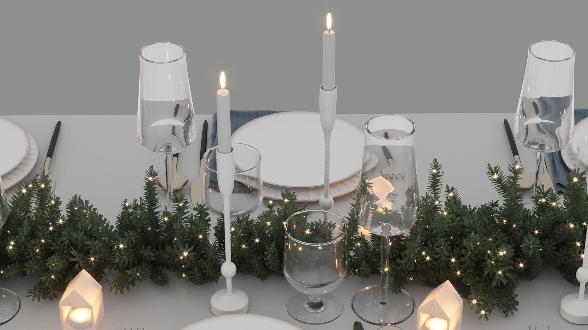 New Year Table 3D model_5