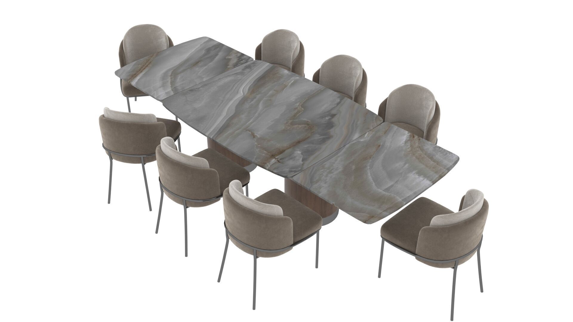Capella Chair Chara Table 3D model_4