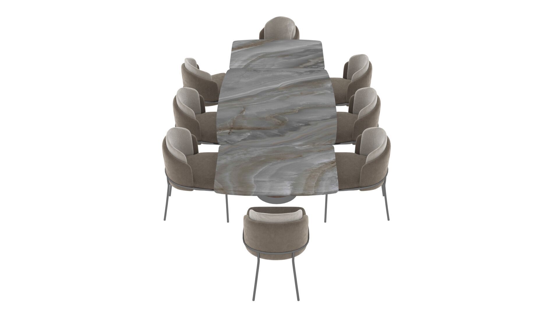 Capella Chair Chara Table 3D model_6