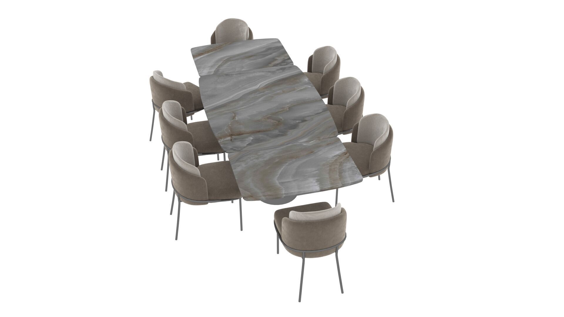 Capella Chair Chara Table 3D model_5