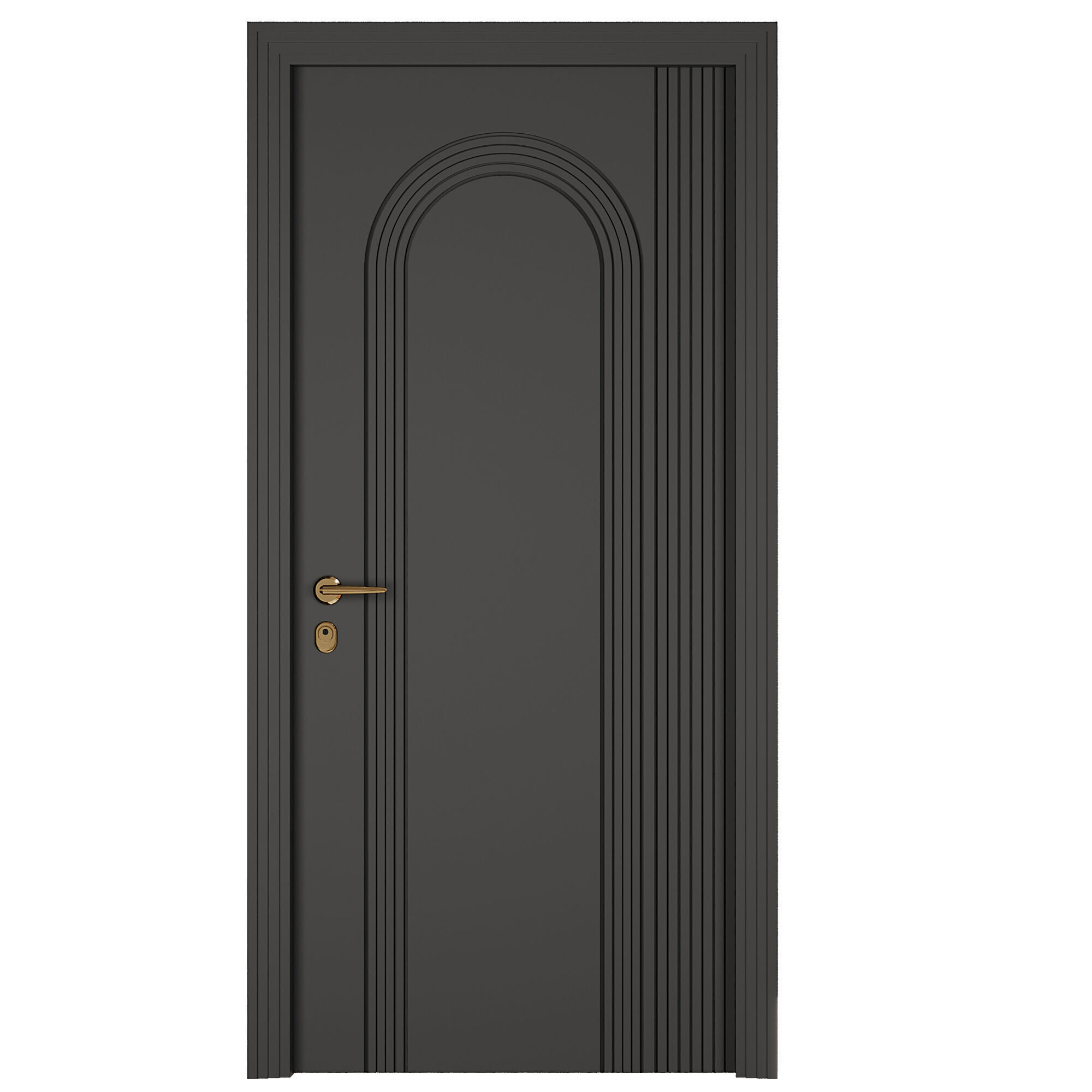 Entrance door set208 3D model_1