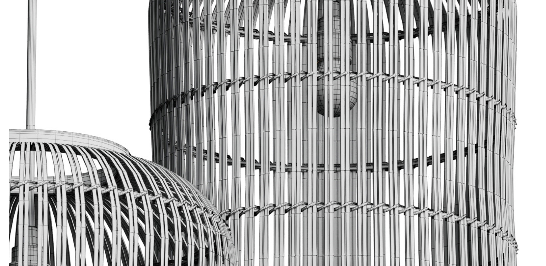 Natural Rattan Hanging Lamp file Low-poly 3D model_9