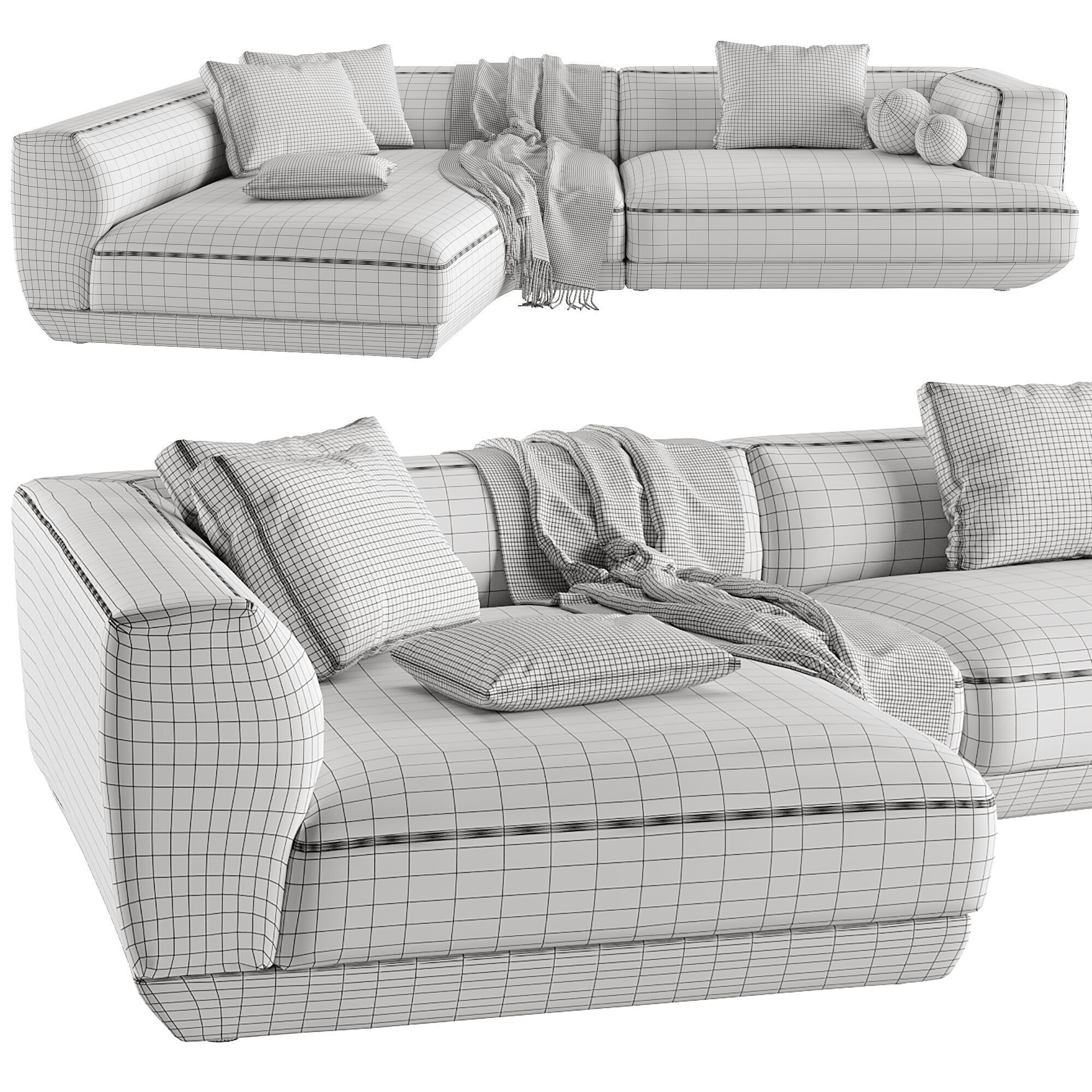 Sofa Loungescape 3D model_2