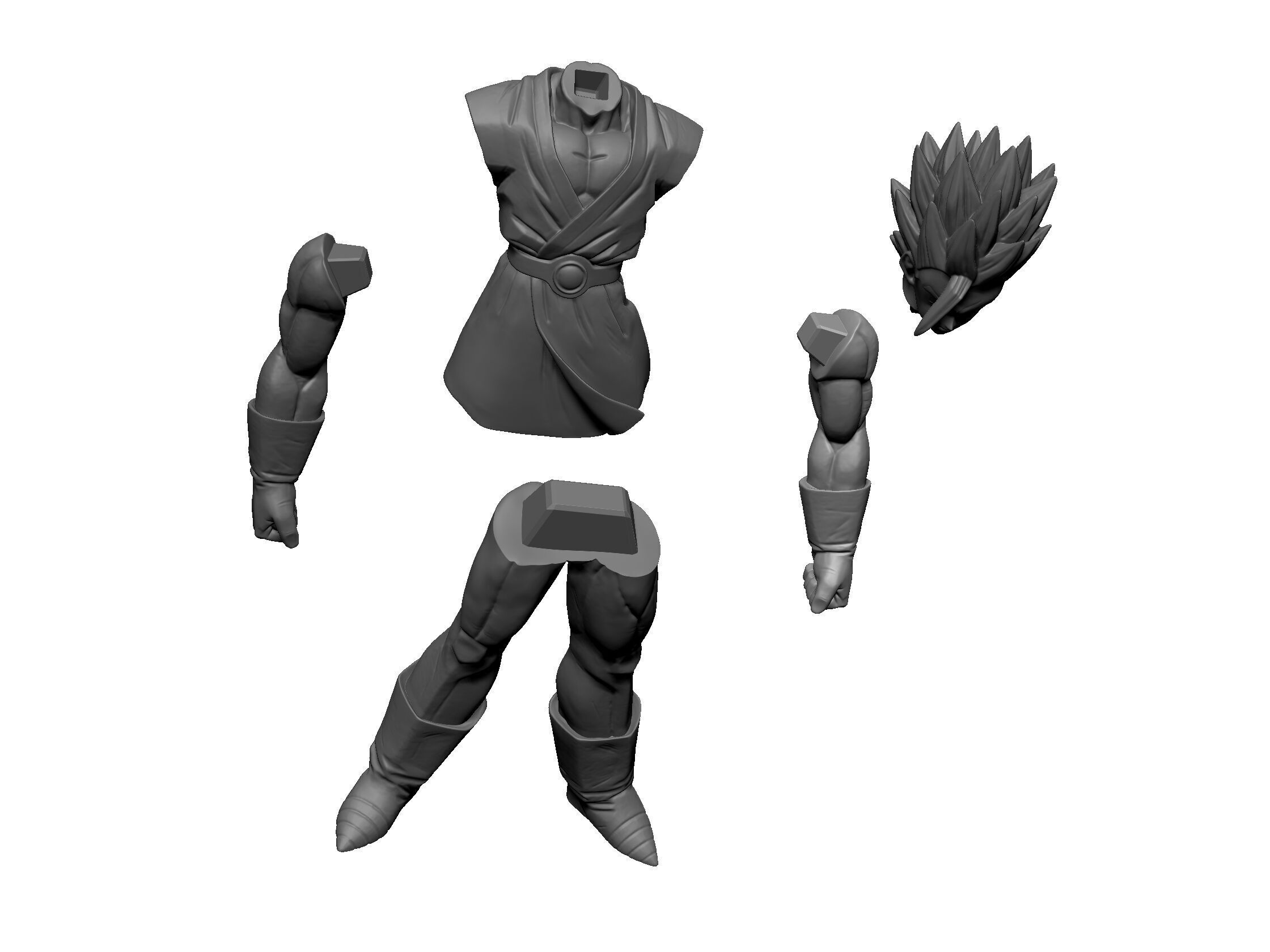 Super Saiyan Son Gohan Great Saiyaman 3D print model_1