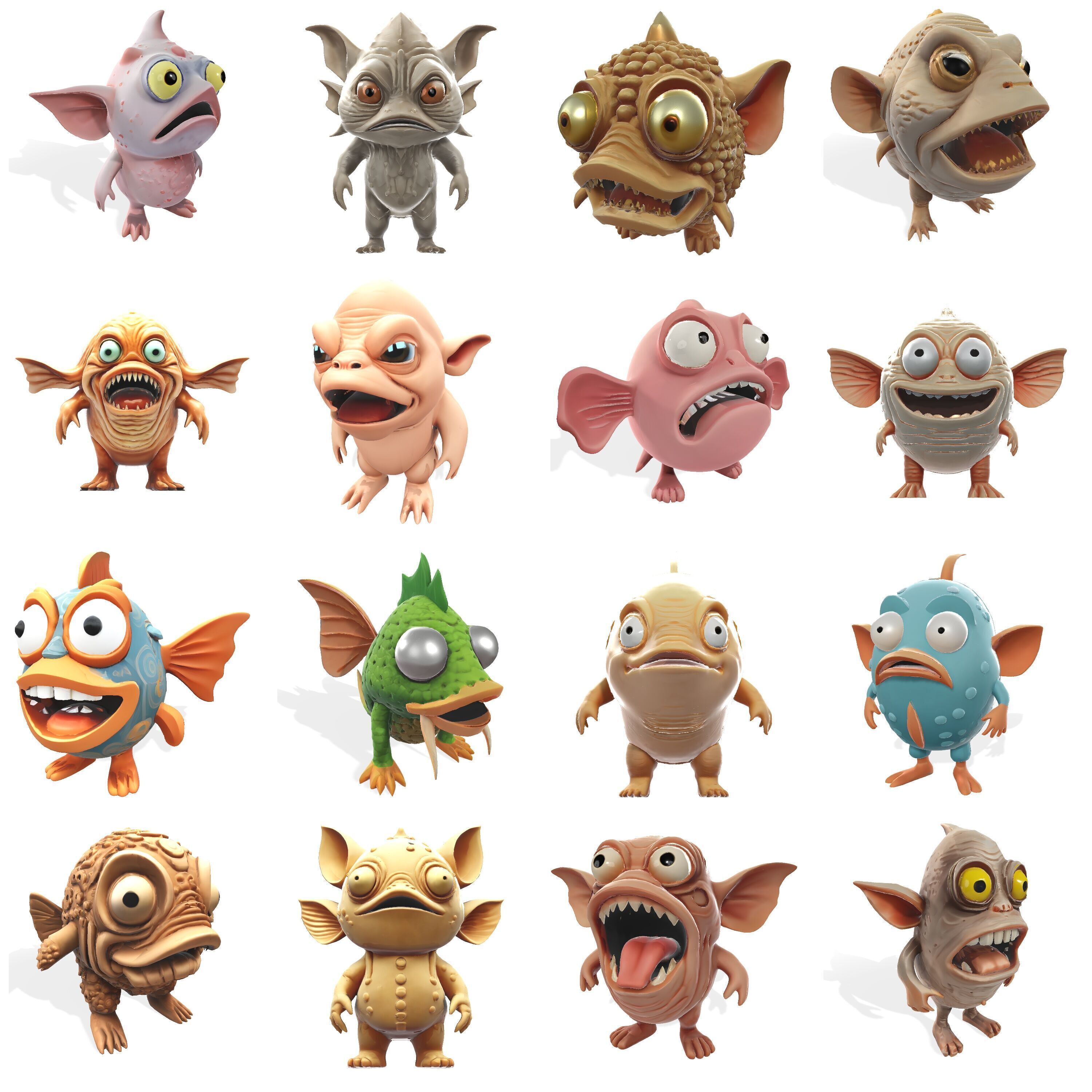 WhimsiFish AI Creature Collection 3D print model_1